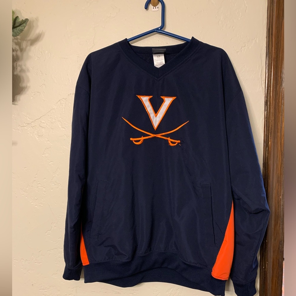 University Of Virginia Apparel Navy Pullover Jacket Size Men’s Large